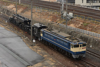 大物車シキ611をEF65-2139が牽引