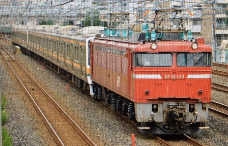 Ef81 139牽引 211系配給運転 臨zawa混合列車